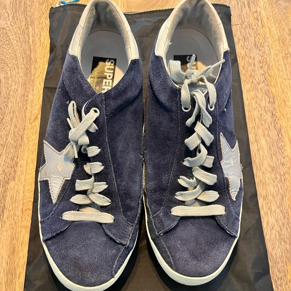 Golden Goose Blue and Gray Sneakers - Picture 1 of 5